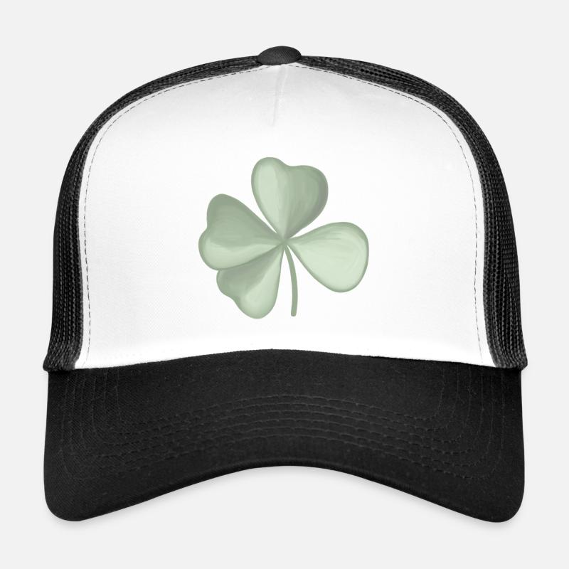 Pastel à feuilles de trèfle Casquette trucker 