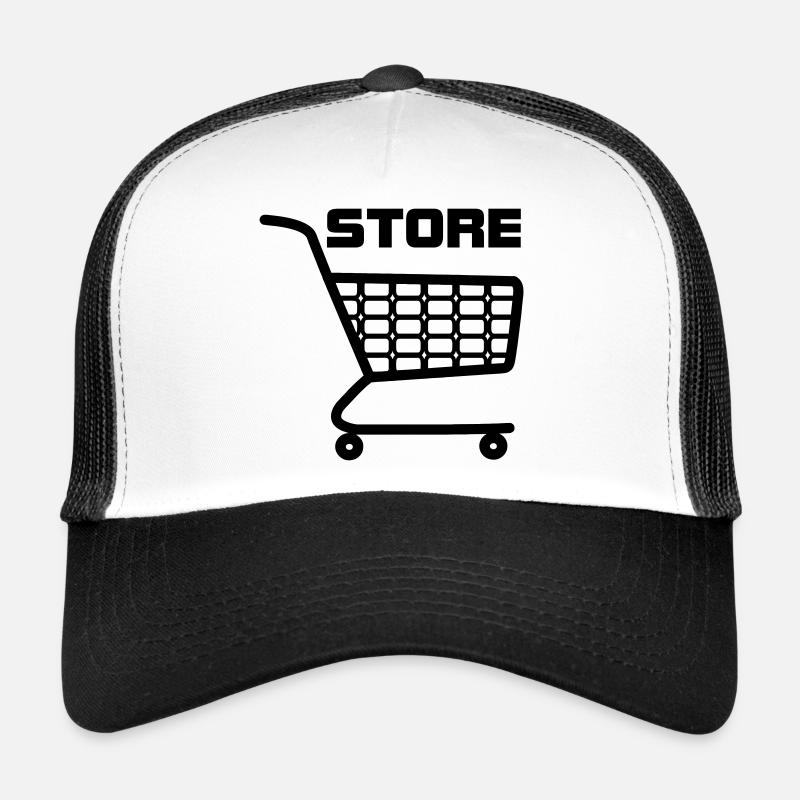 Warenkorb mit Text STORE Trucker Cap