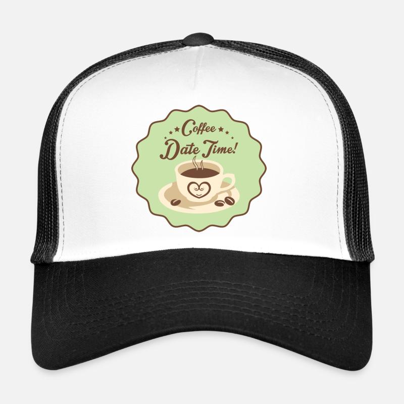 Coffee Date Time Trucker Cap