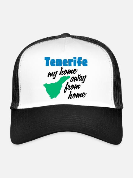 Tenerife ma maison loin de chez moi - Casquette trucker  - blanc/noir - Devant