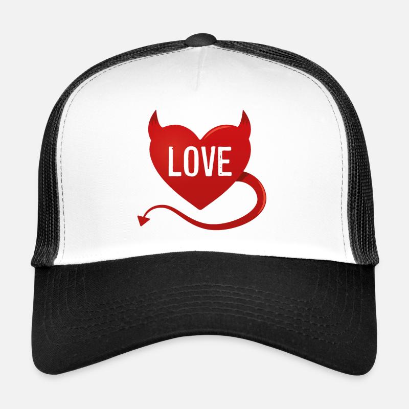 Devil Heart Love Trucker Cap