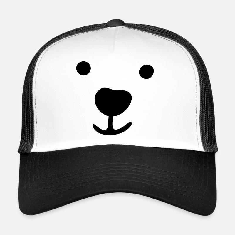 Eisbär Gesicht Weihnachten Geschenkidee Kind Comic Trucker Cap