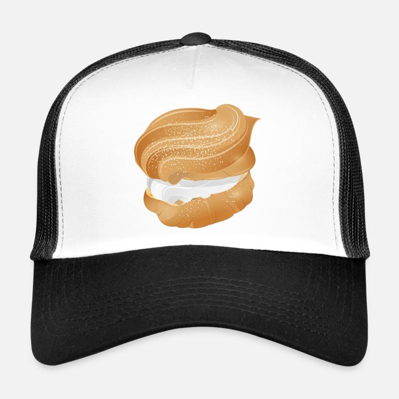 Illustration d’une crème fourrée feuilletée Casquette trucker 