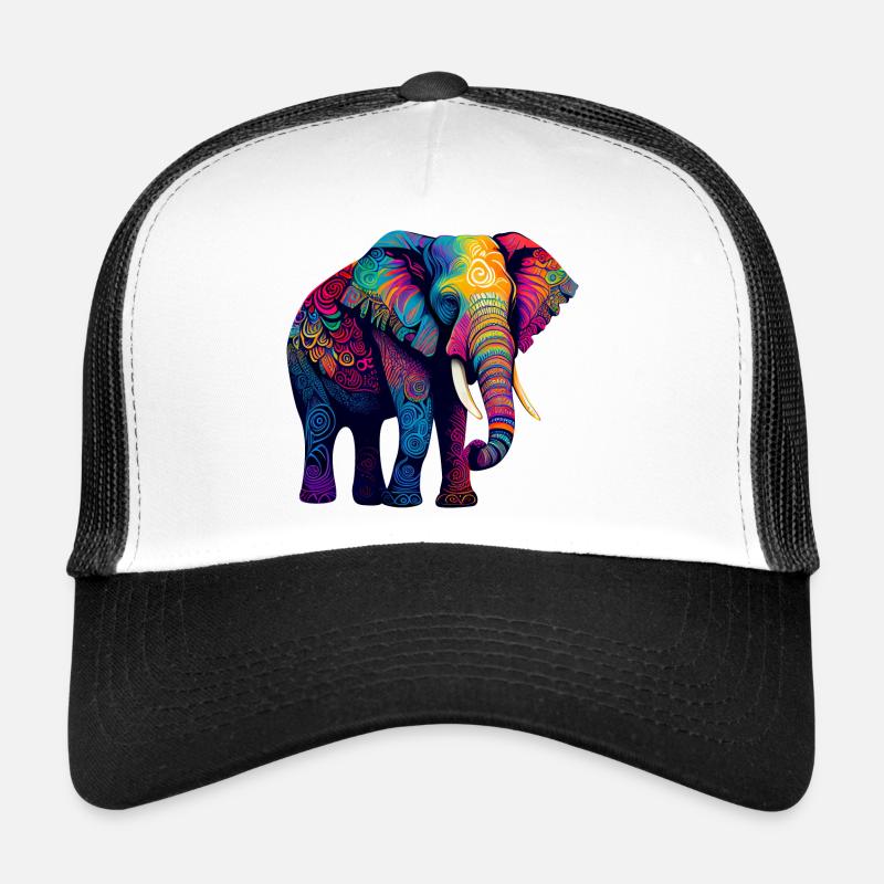 Bunter Elefant Trucker Cap