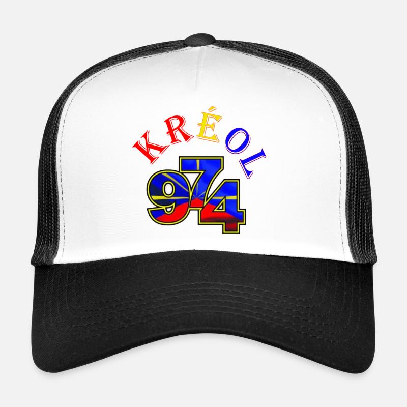 Kreol 974 Neon Grid Casquette trucker 