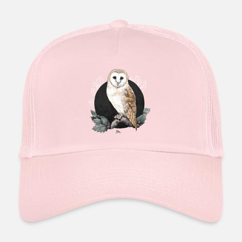 Schleiereule vor Neumond Trucker Cap