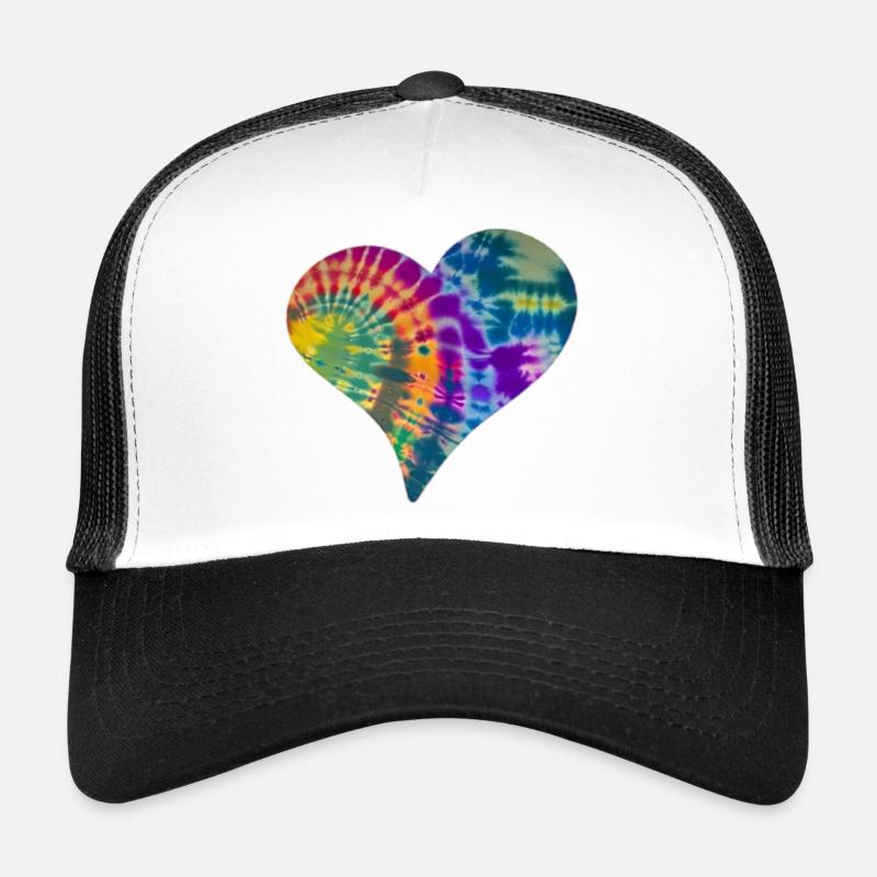 Tie Dye Heart Casquette trucker 