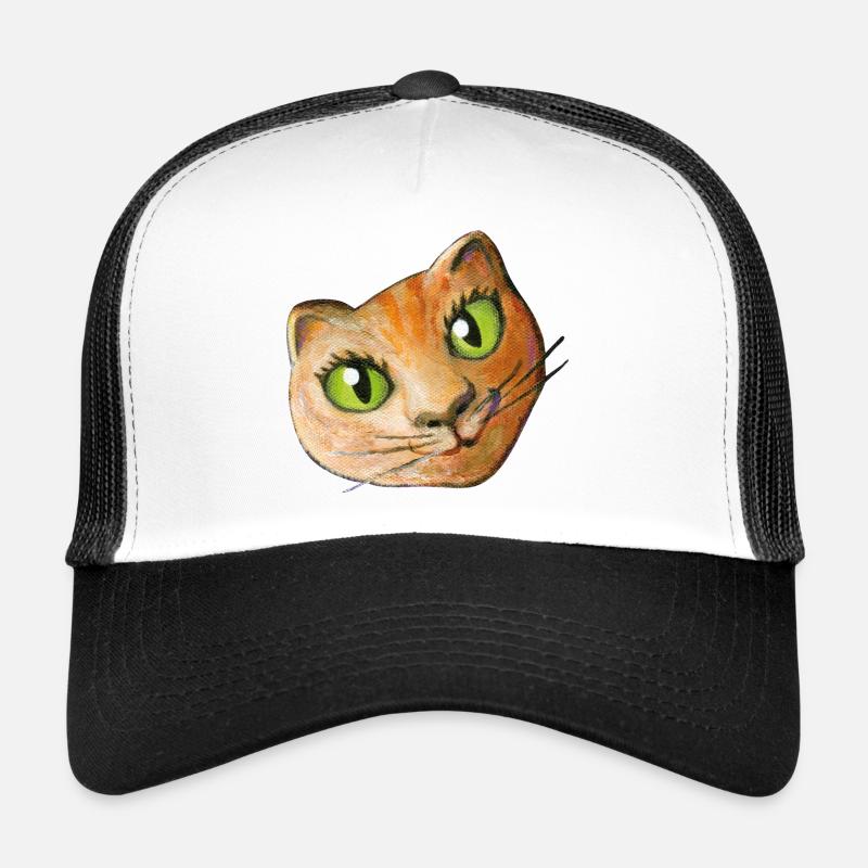 Chat Peinture Tête De Chat Tête De Chat Fan Chat Amour Chat Casquette trucker 