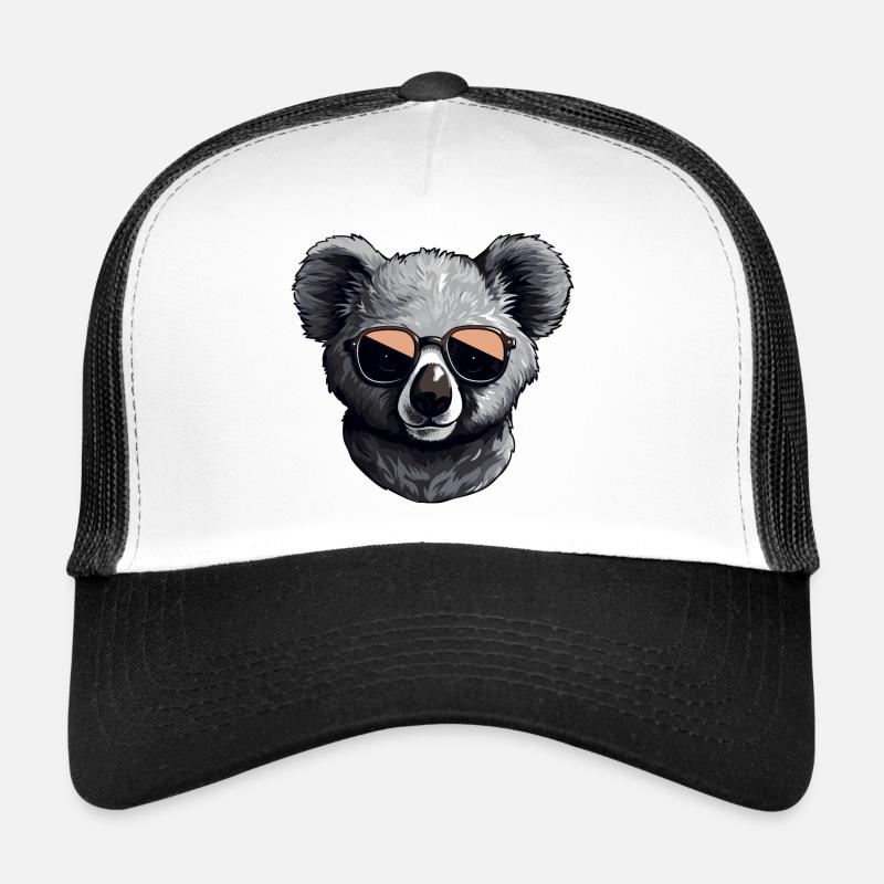 Koala mignon avec des lunettes de soleil Casquette trucker 