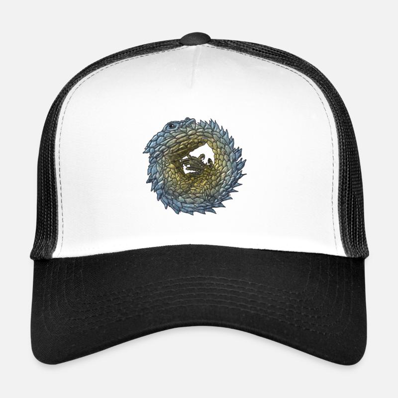 Armadillo Lizzard - Trucker Cap - Weiß/Schwarz