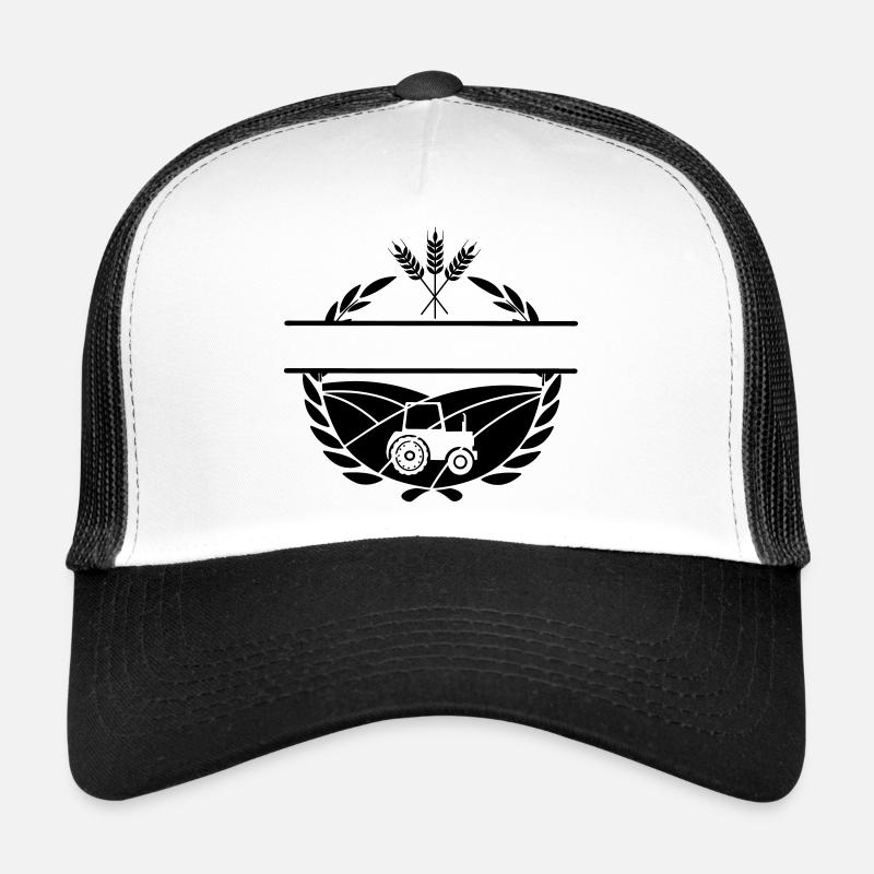 Lorbeerkranz-Bauer - Trucker Cap - Weiß/Schwarz