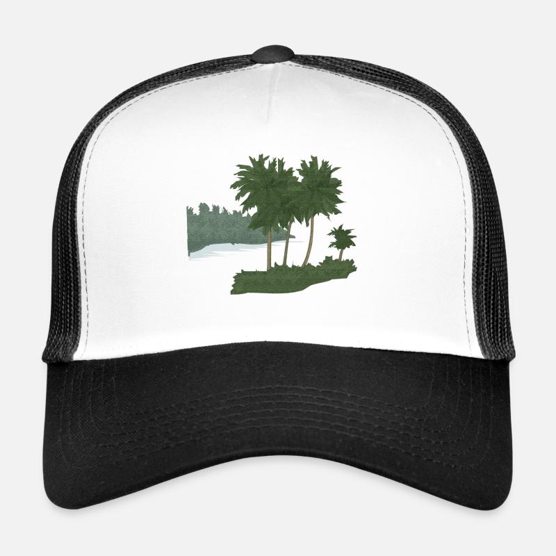 Palm Island with Structure Effect (mod.) Trucker Cap