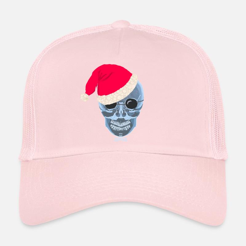 X-ray skull Santa hat, drawing Trucker Cap