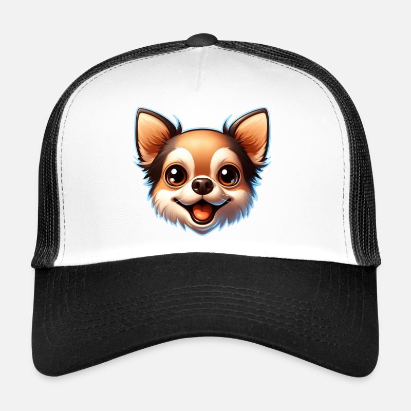 Chihuahua Hund Kopf Comic Cartoon Trucker Cap