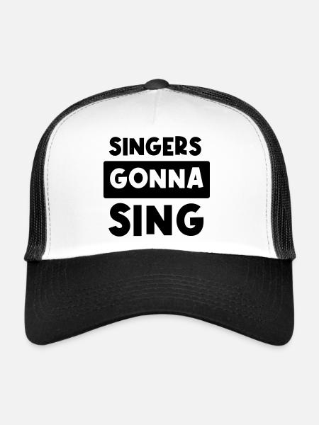 Singers going to sing - Trucker Cap - white/black - Front