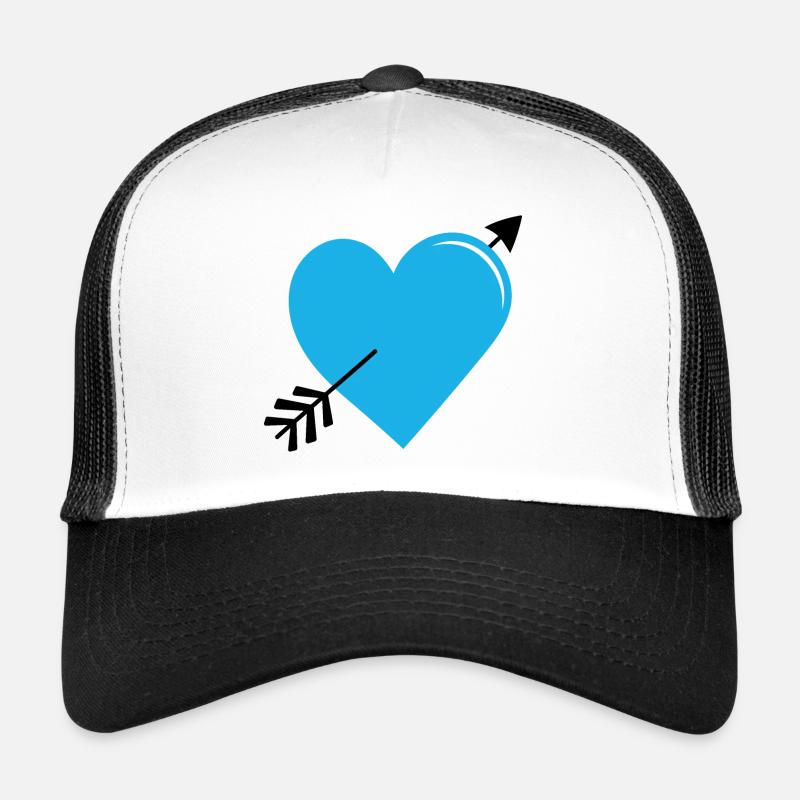 Flèche Coeur Bleu Casquette trucker 
