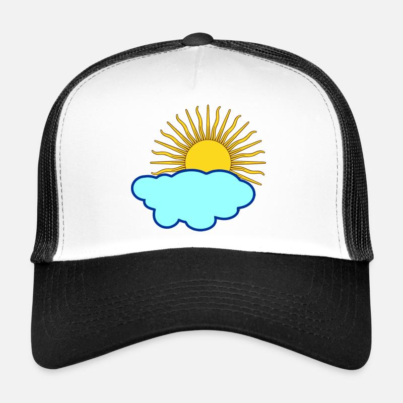 Soleil derrière les nuages Casquette trucker 