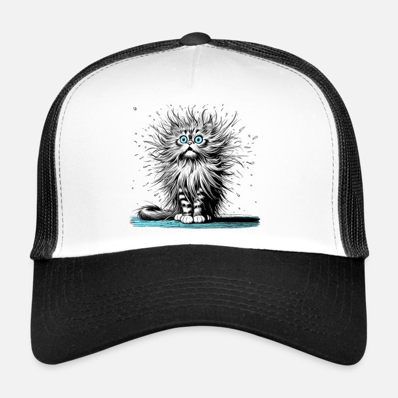 Chat Électrique, Chat Drôle, Chat Drôle Casquette trucker 