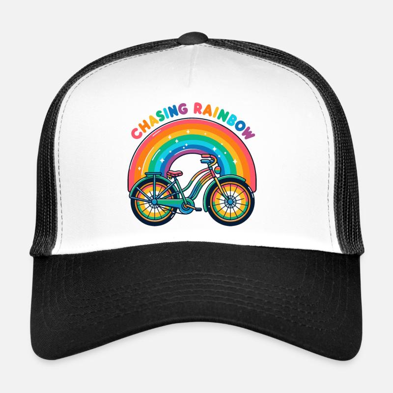 Chasing Rainbow Bicycle Design Trucker Cap