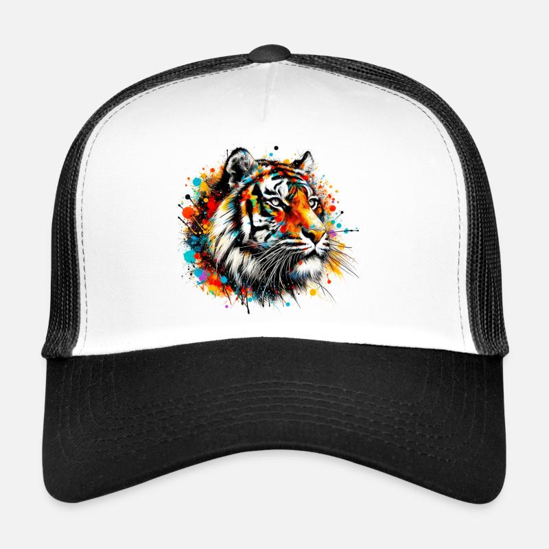 Tiger - Trucker Cap - Weiß/Schwarz