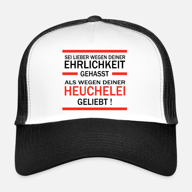 Honesty and hypocrisy Trucker Cap
