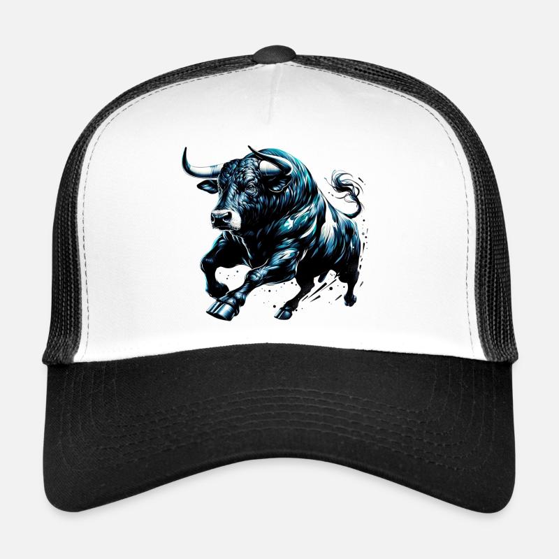 Stier - Trucker Cap - Weiß/Schwarz