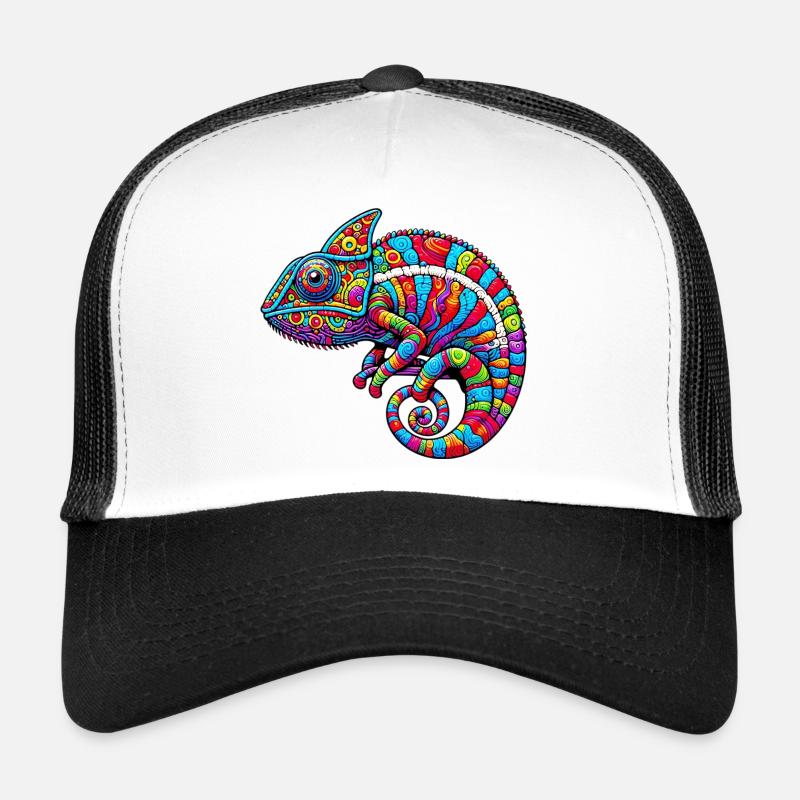 Chamäleon - Trucker Cap - Weiß/Schwarz