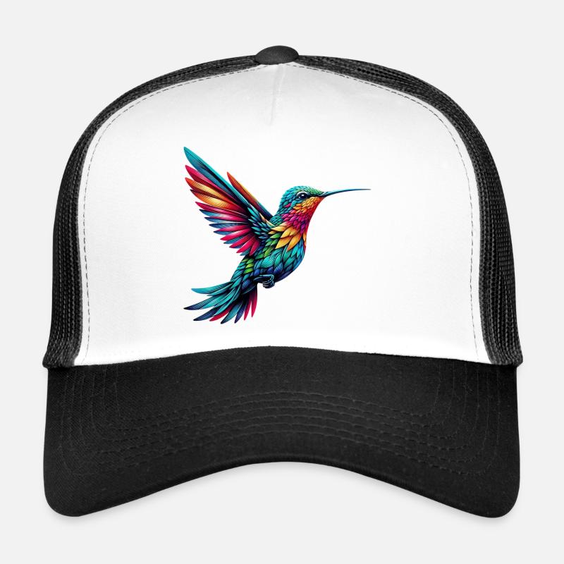 Kolibri - Trucker Cap - Weiß/Schwarz