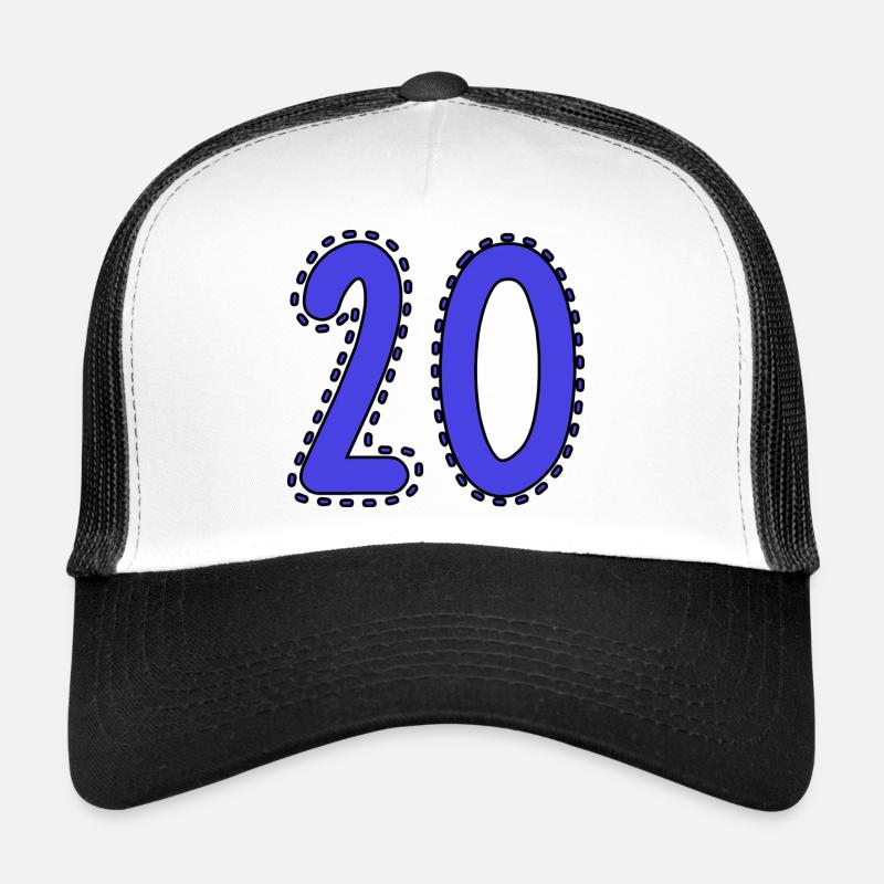 20. 20 ANS. 20e ANNIVERSAIRE. ANNIVERSAIRE 20 ANS. Casquette trucker 