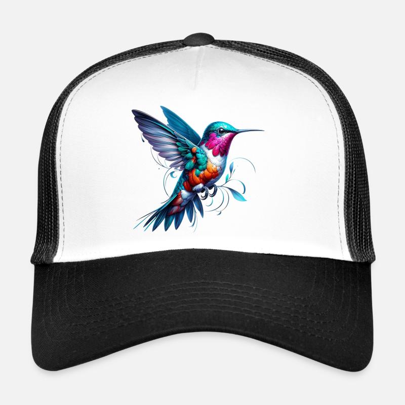 Kolibri - Trucker Cap - Weiß/Schwarz