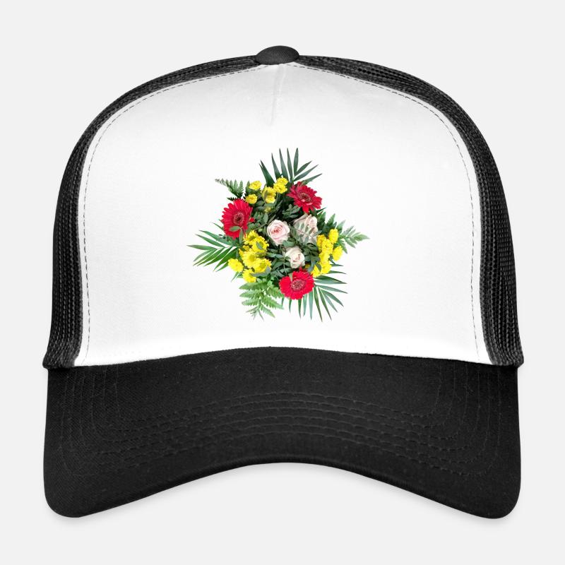 BLUMENSTRAUSS - Trucker Cap - Weiß/Schwarz