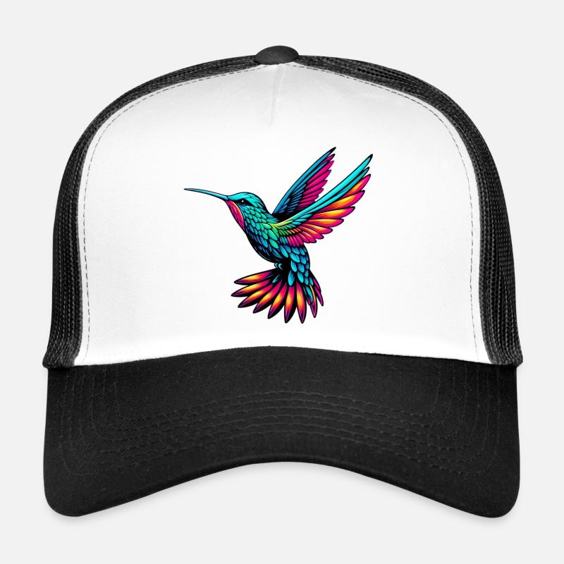 Kolibri - Trucker Cap - Weiß/Schwarz