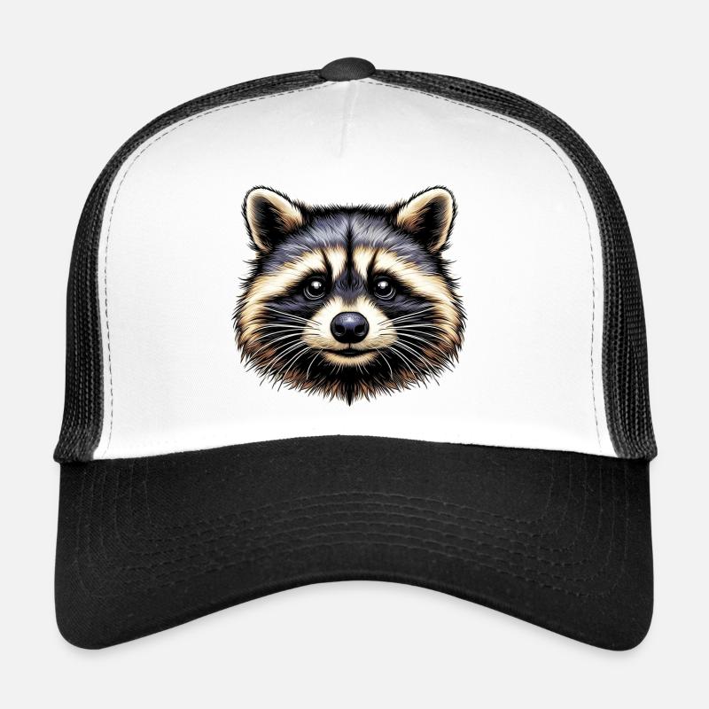 Waschbär - Trucker Cap - Weiß/Schwarz