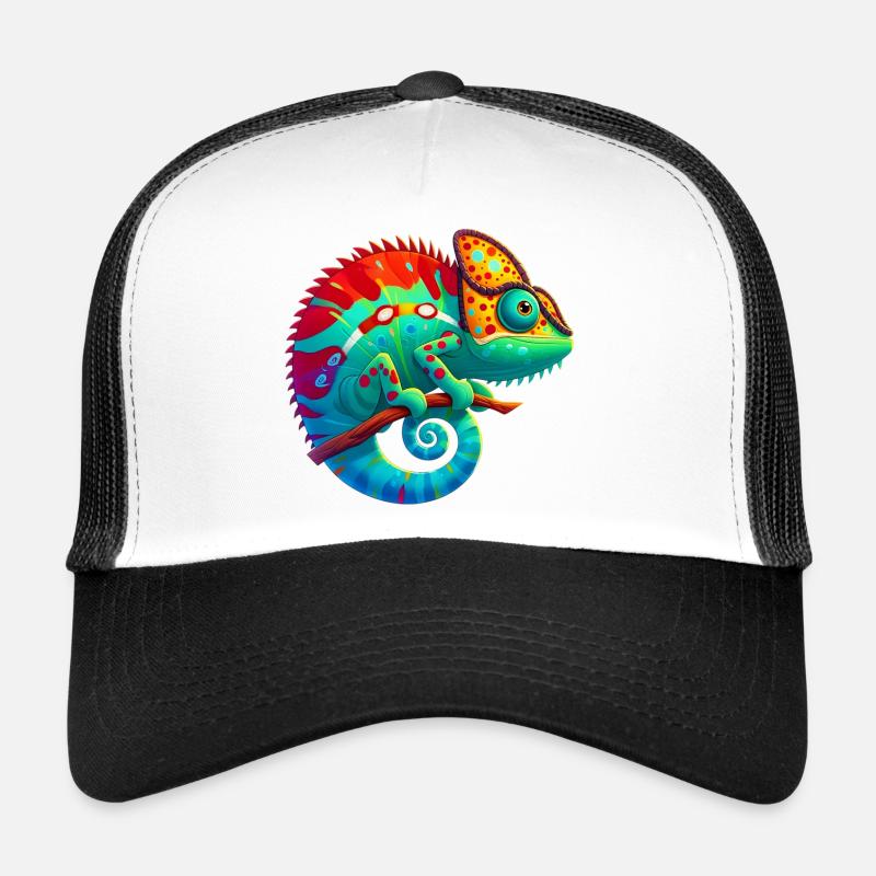 Chamäleon - Trucker Cap - Weiß/Schwarz