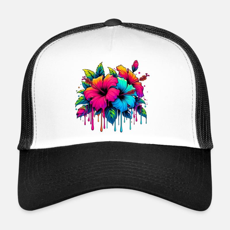 Hibiscus Flowers Trucker Cap