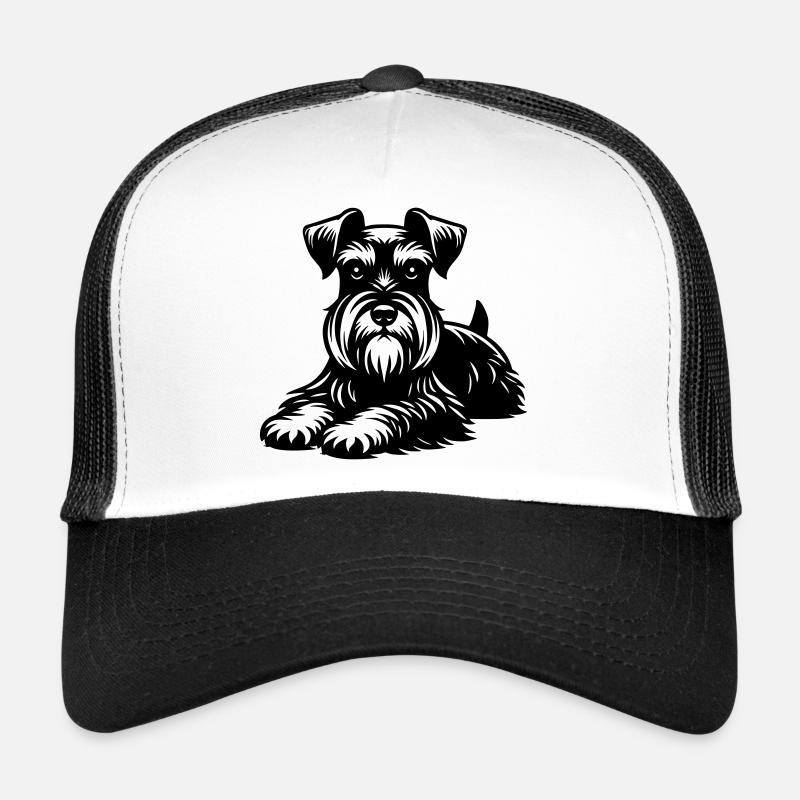 Zwergschnauzer - Trucker Cap - Weiß/Schwarz
