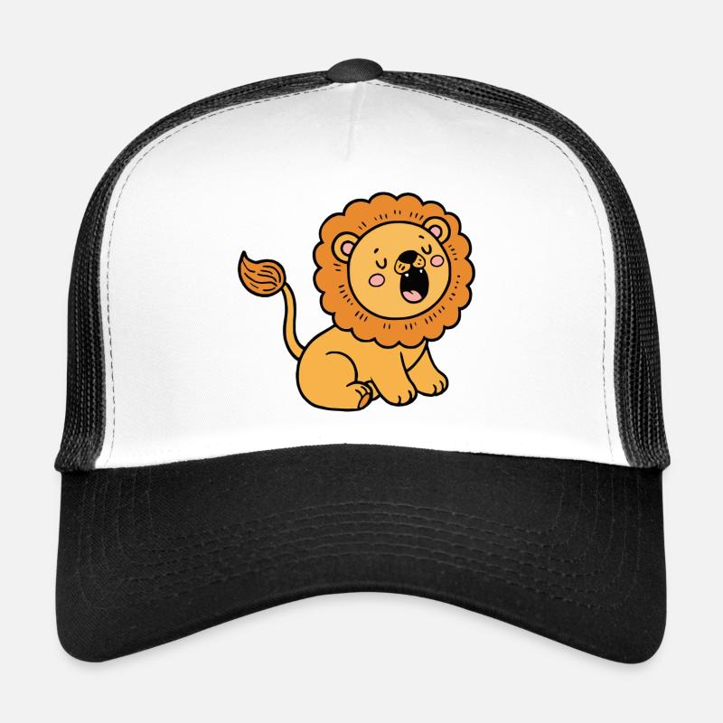 Löwe - Trucker Cap - Weiß/Schwarz