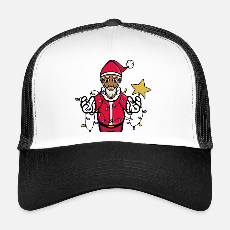 Ein strahlender Weihnachtsmann Trucker Cap