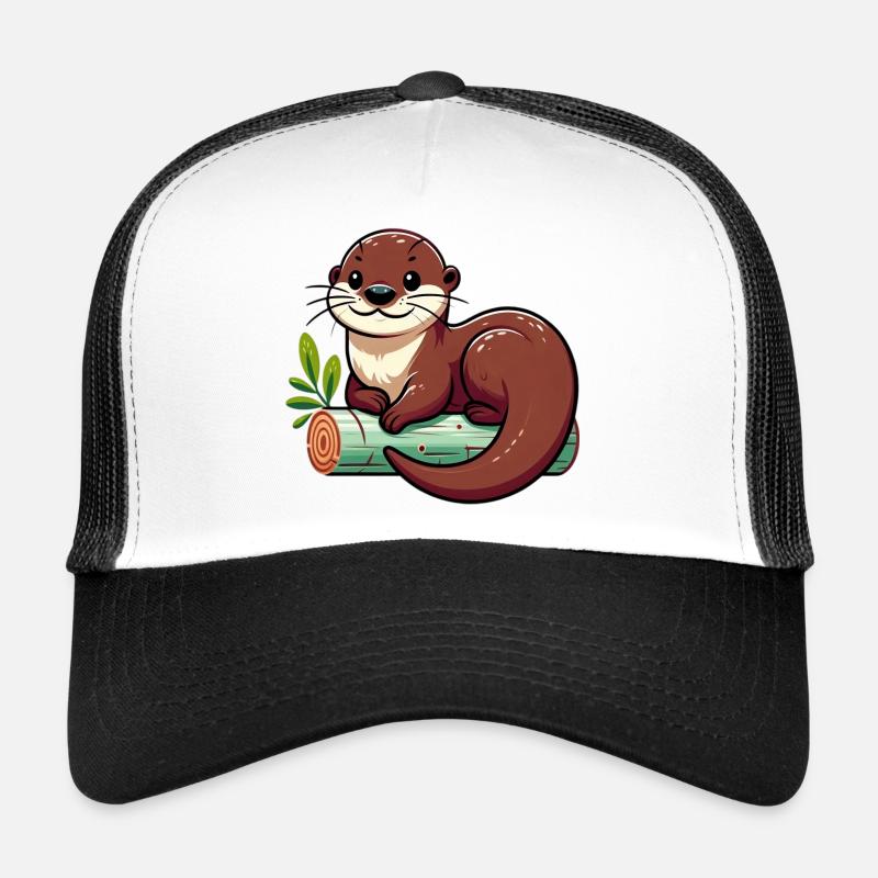 Otter - Trucker Cap - Weiß/Schwarz