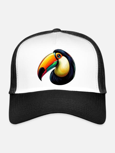 Tukan - Trucker Cap - Weiß/Schwarz