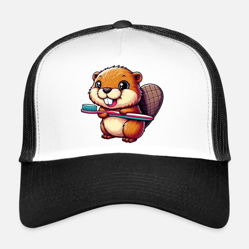 Bieber - Trucker Cap - Weiß/Schwarz