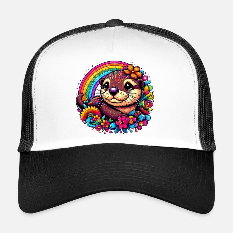 Otter - Trucker Cap - Weiß/Schwarz