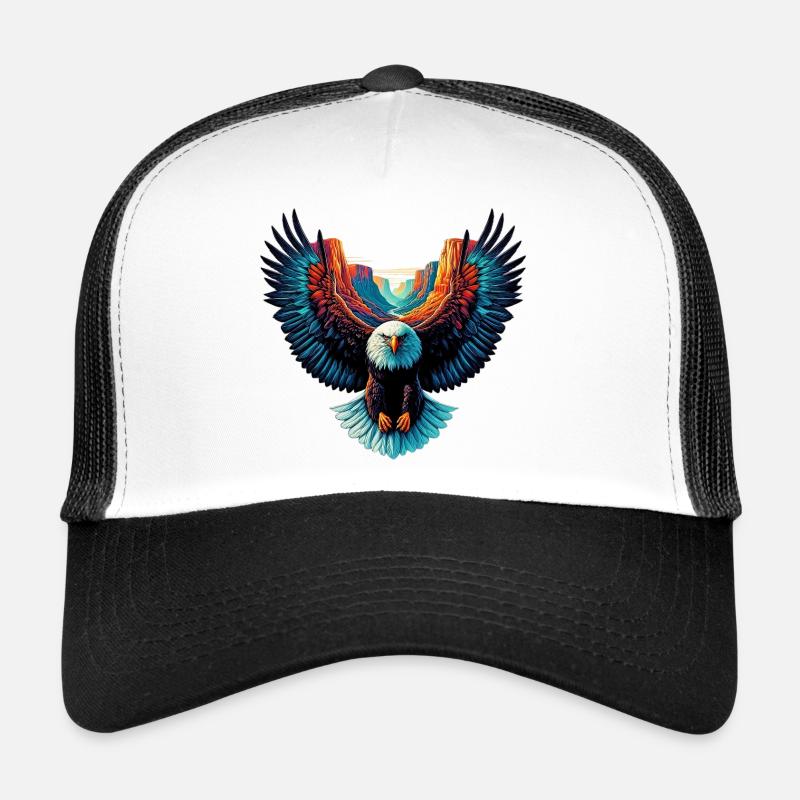 Adler - Trucker Cap - Weiß/Schwarz