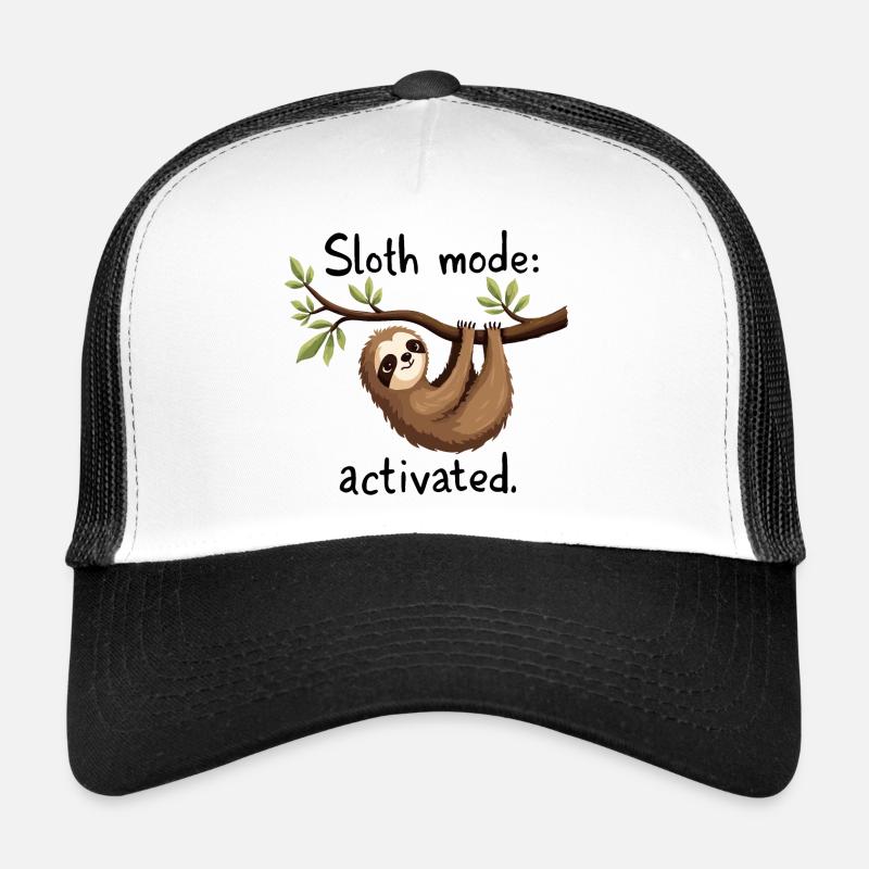 Faultier-Modus aktiviert: Hängende Faultierkunst Trucker Cap