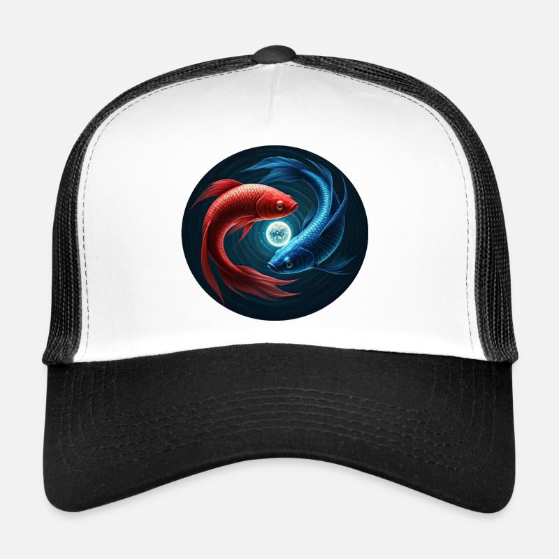 Fisch - Trucker Cap - Weiß/Schwarz