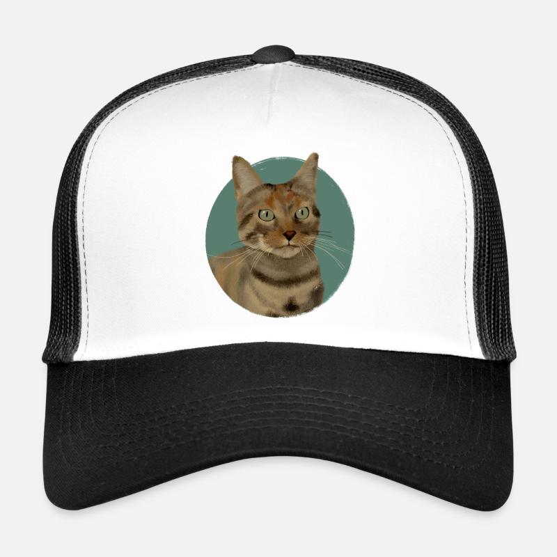 Braun getigerte Katze Trucker Cap