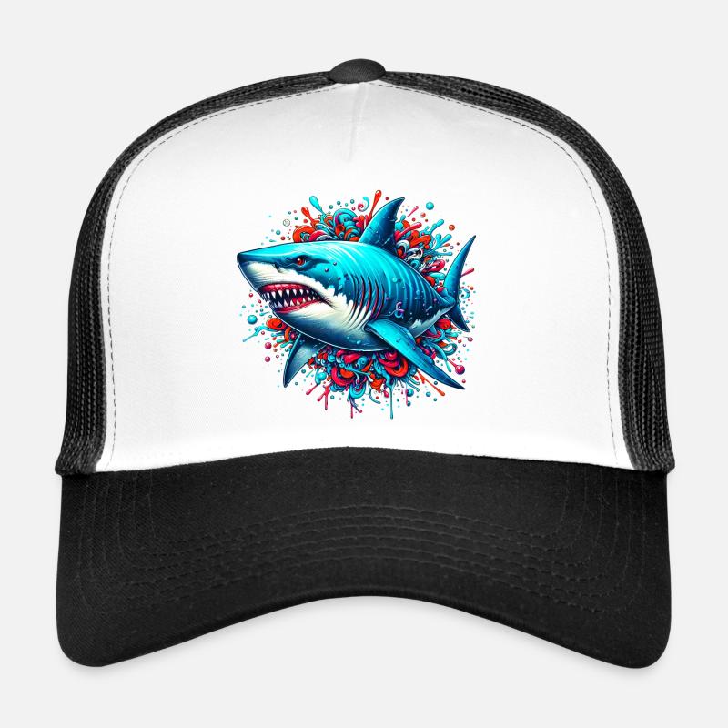 Hai - Trucker Cap - Weiß/Schwarz