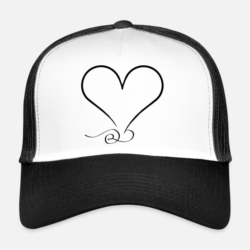 Ornate heart – minimalist & unique Trucker Cap