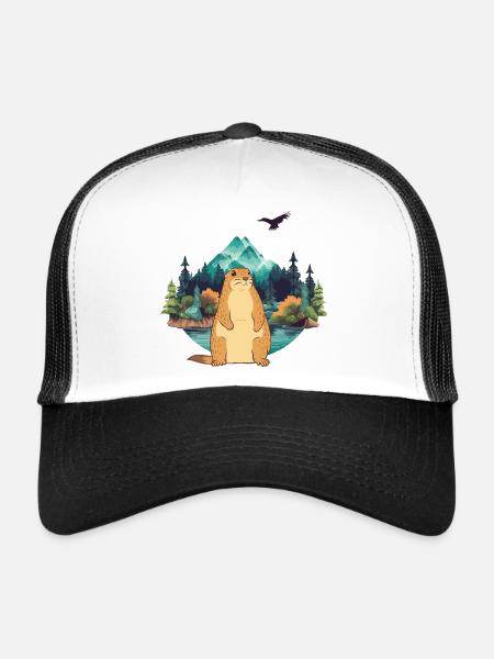 Marmot - Trucker Cap - white/black - Front