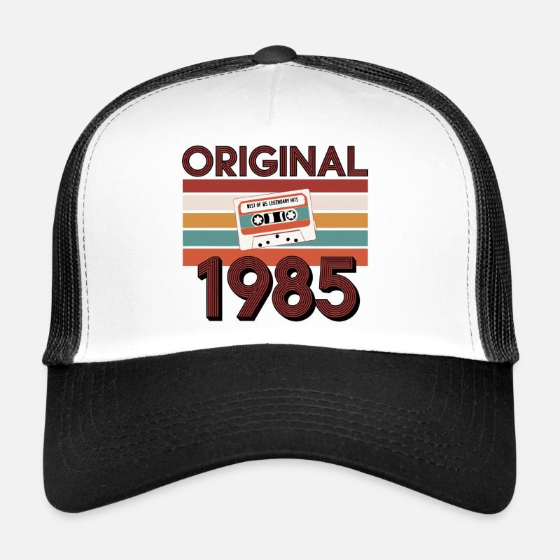 Original 1985 Vintage Birthday Retro Vintage - Trucker Cap - white/black